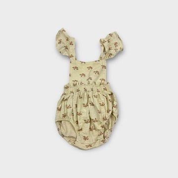 India and Grace Floral Romper, Size 1