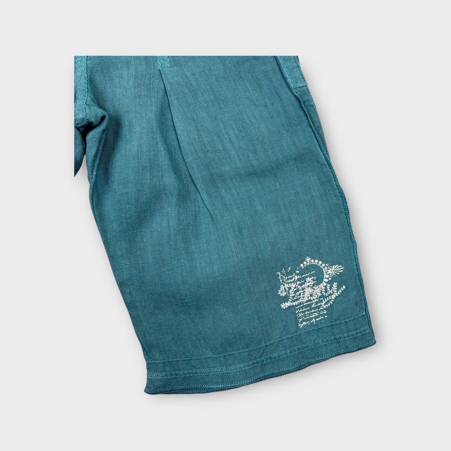 DKNY Blue Linen Pants, Size 00