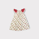 Christmas Bunny Flutter Sleeve Dress, Size 2-3