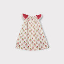 Christmas Bunny Flutter Sleeve Dress, Size 2-3
