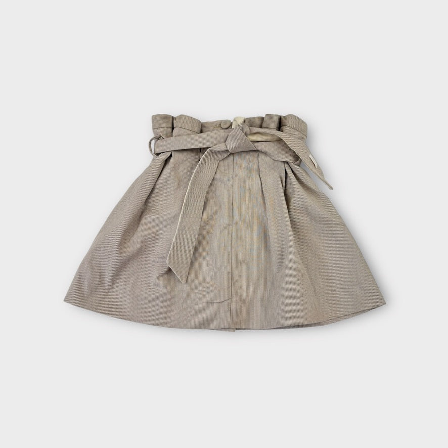 Chloe Stripe Paper Bag Skirt, Size 6