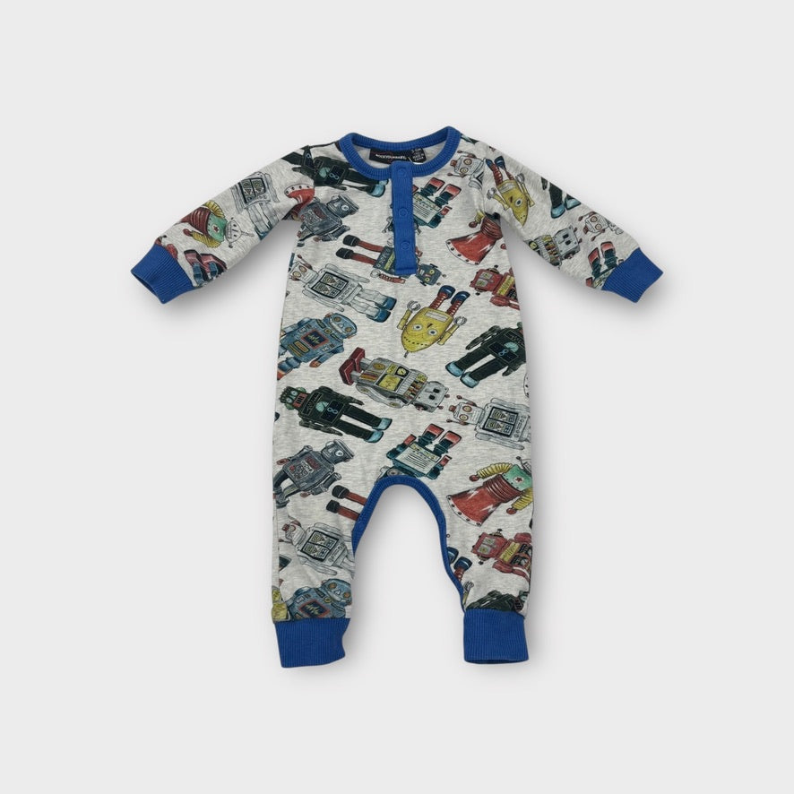 Rock Your Baby Robot Onesie, Size 00