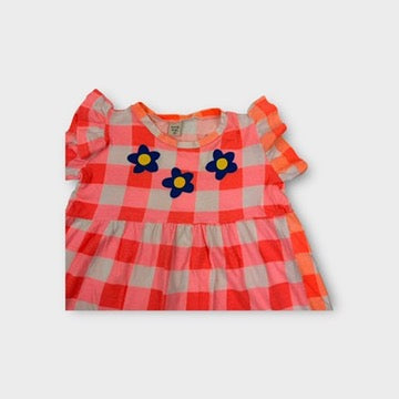 Going Kids Flower Gingham Dress, Size 4