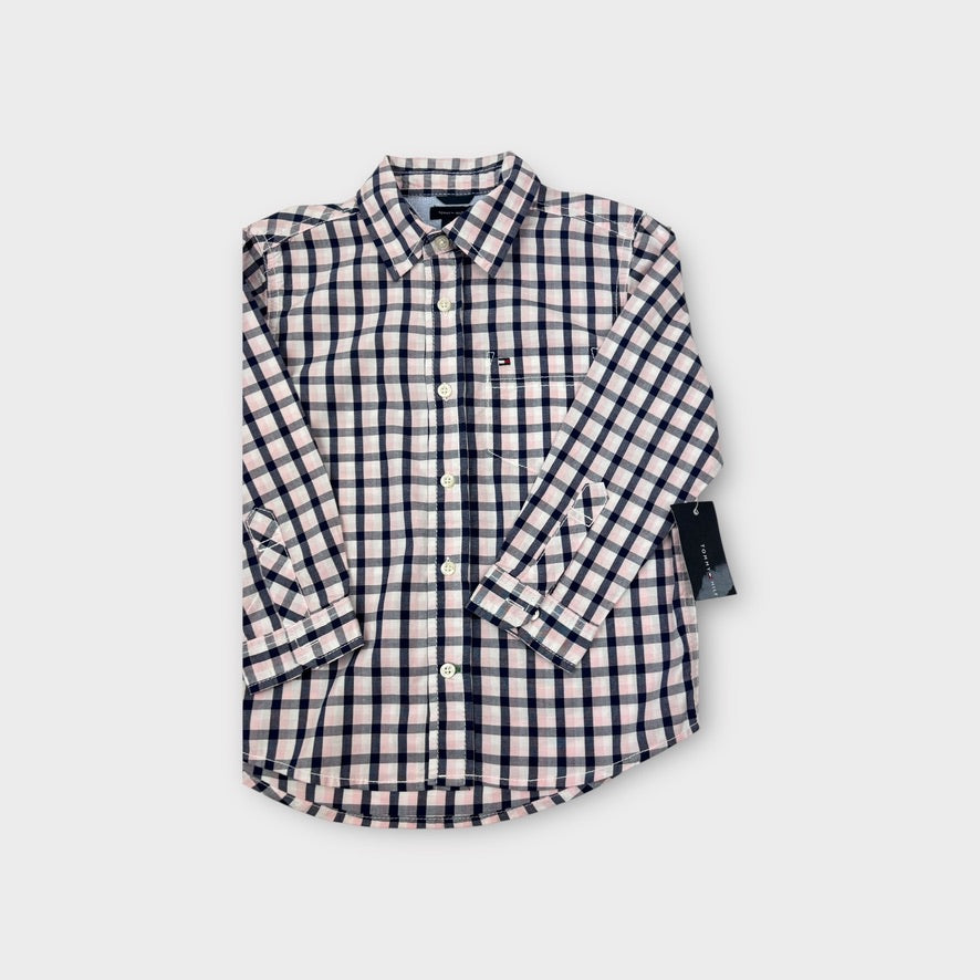 Tommy Hilfiger Pink Check Shirt, Size 3