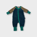Kip and Co Fleece Stripe Onesie, Size 000