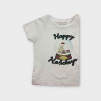 Gucci Happy Holidays Christmas Tee, Size 0