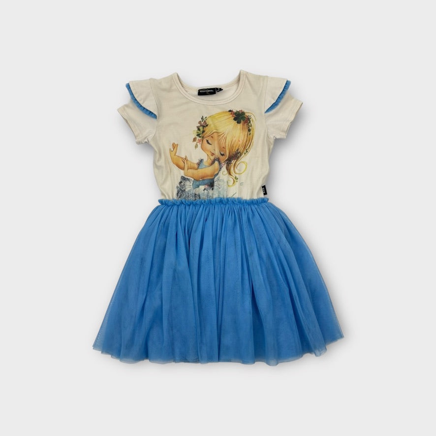 Rock Your Kid Flower Girl Tulle Dress, Size 7