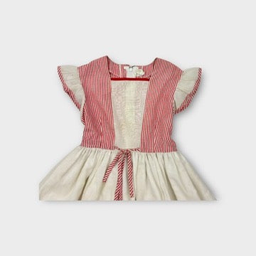 Vintage Red Stripe Nautical  Dress, Size 2