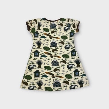 Duns Sweden Woodland Animals Dress, Size 3