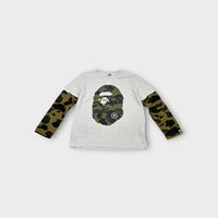 Bape Camo Long Sleeve Top, Size 8