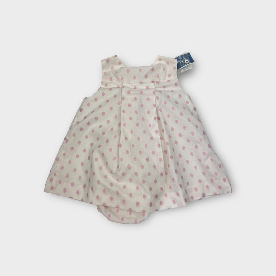 Jacadi Pink Polka Dot Dress, Size 000
