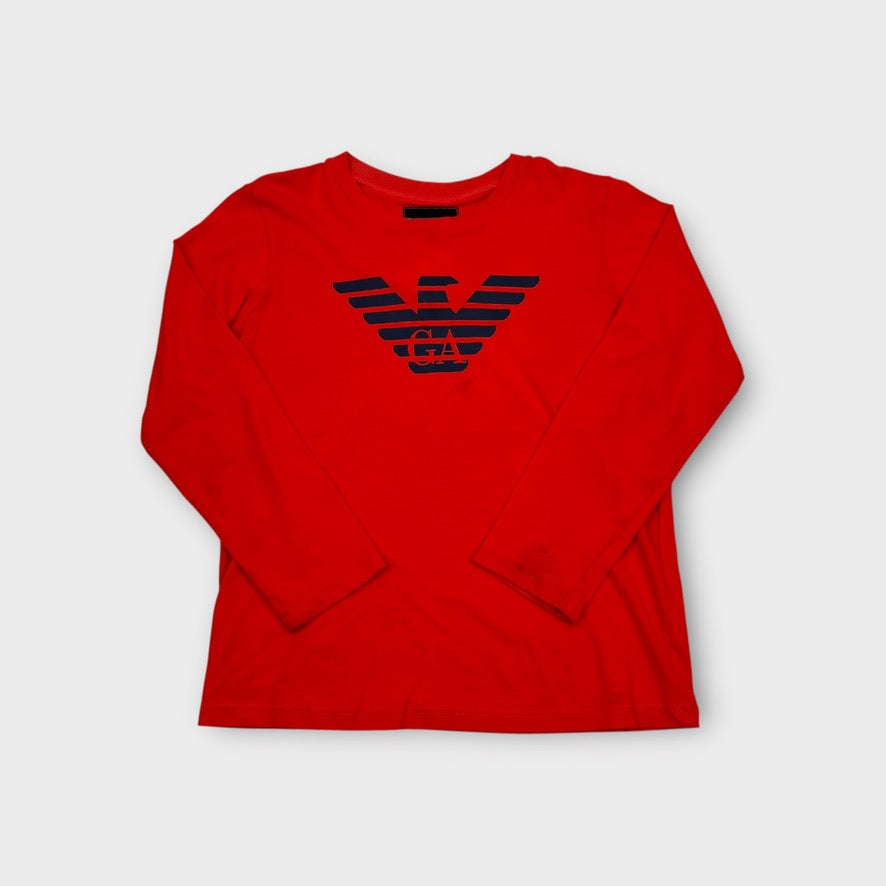 Emporio Armani Logo Long Sleeve Top, Size 7