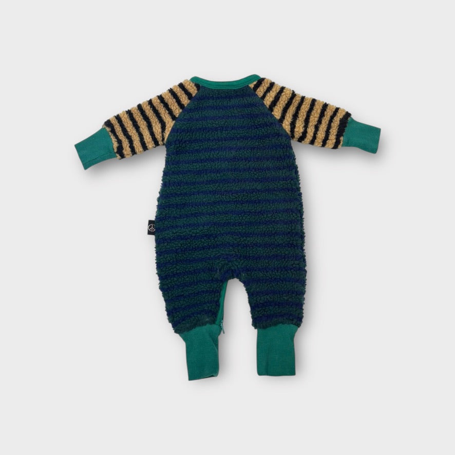 Kip and Co Fleece Stripe Onesie, Size 000
