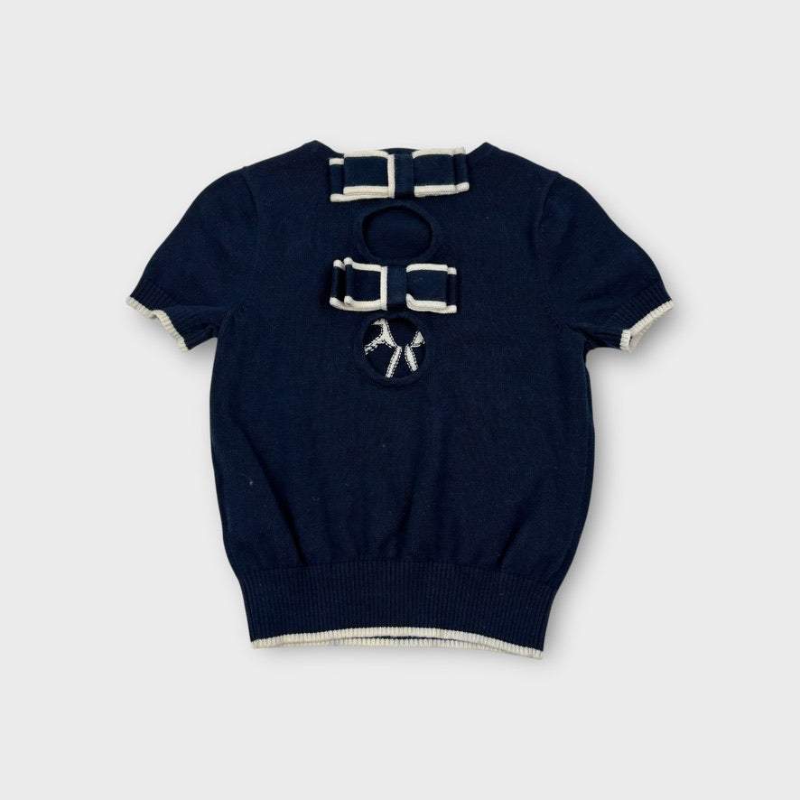 Nicholas & Bears Bow Knit Top, Size 1