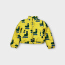Banana Valentine Printed Jacket, Size 8