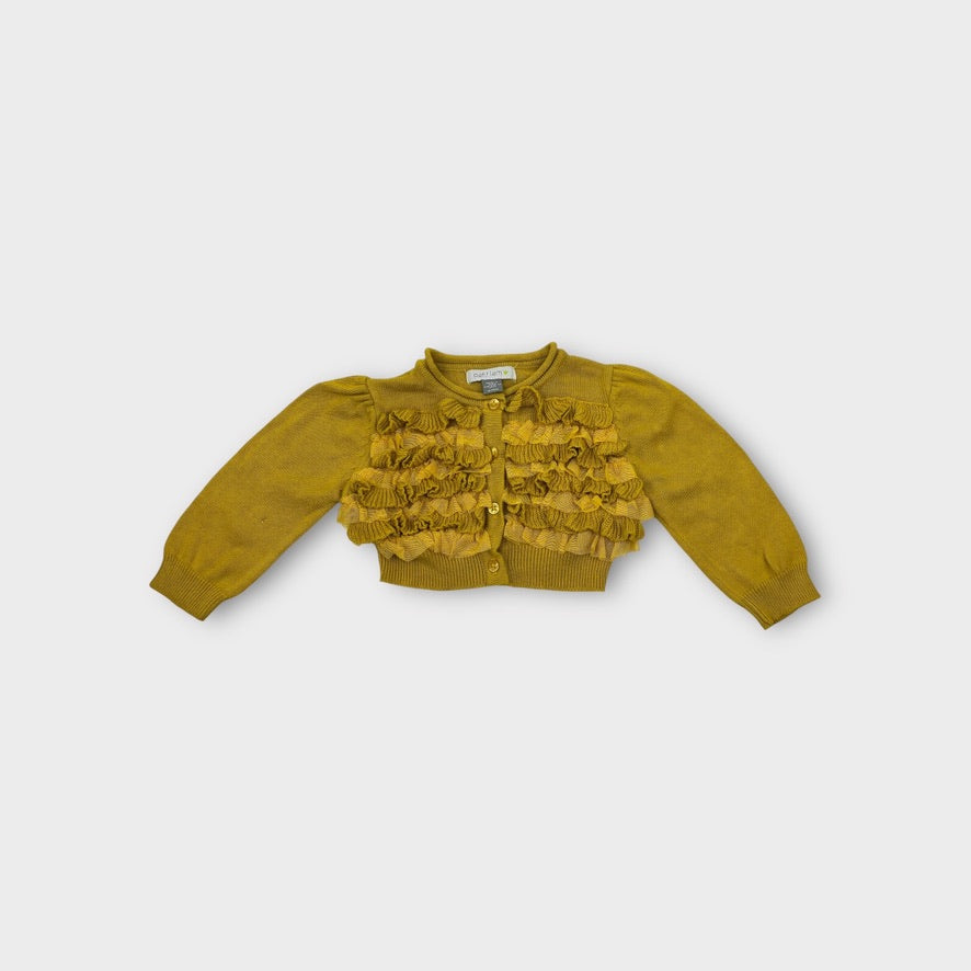 Petit Lem Ruffle Cardigan, Size 00