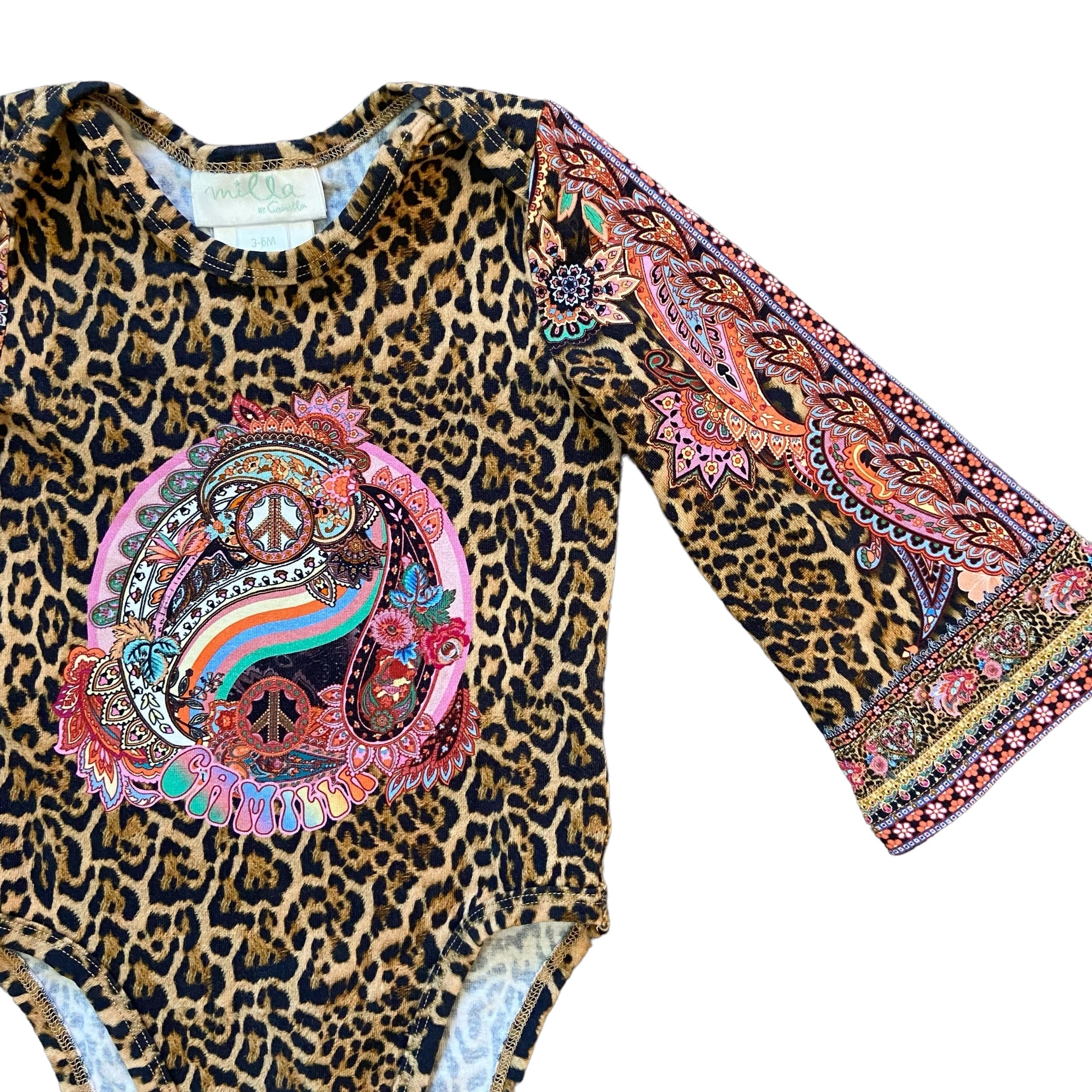 Milla by Camilla Leopard Bodysuit, Size 00