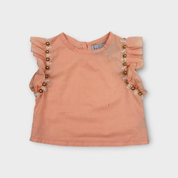 Bella + Lace Beaded Top, Size 1