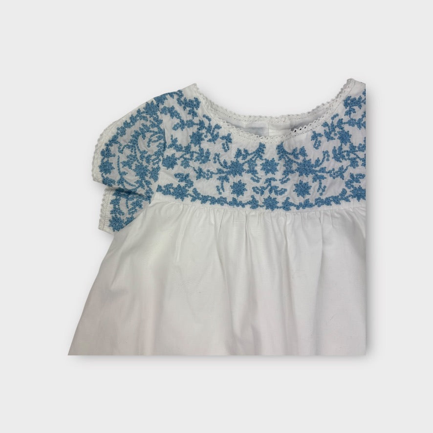 Polo Ralph Lauren Blue Embroidery Dress, Size 5