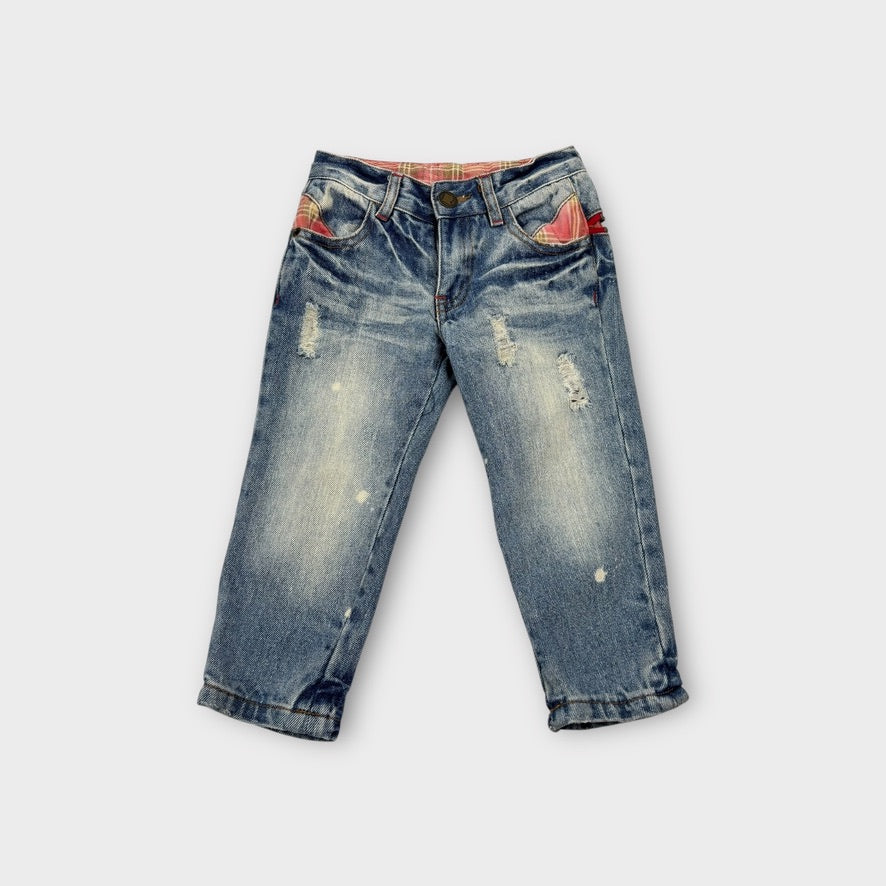 Rock Your Kid Denim Zipper Jeans, Size 1