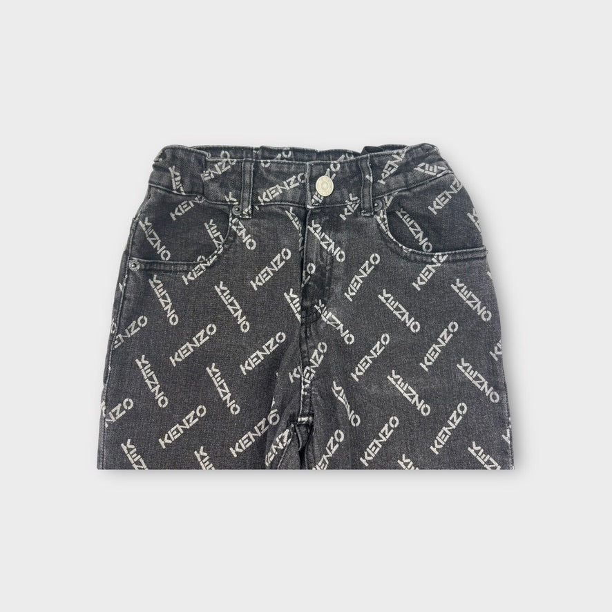 Kenzo Printed Logo Jeans, Size 10