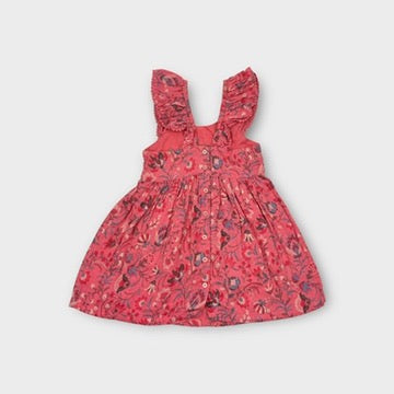 Purebaby PInk Floral Dress, Size 2