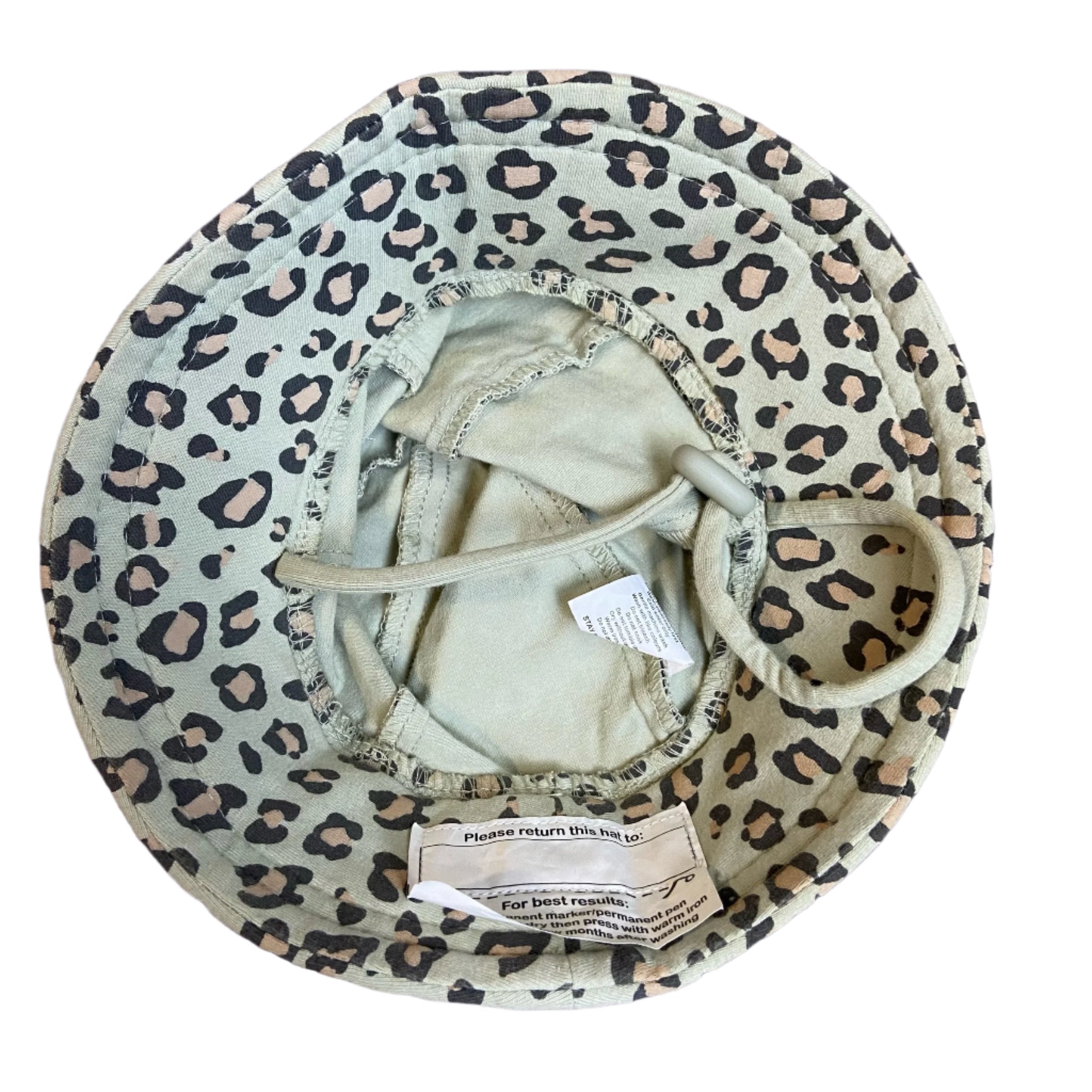 Leopard Print Bedhead Hat, Size XS