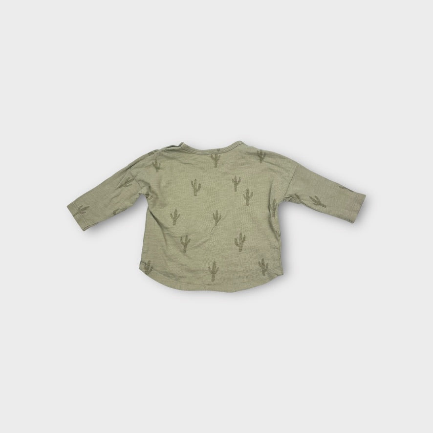 Rylee & Cru Cactus Long Sleeve Top, Size 00