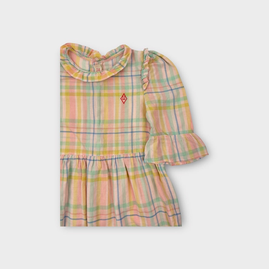 The Animals Observatory Pastel Plaid Dress, Size 8