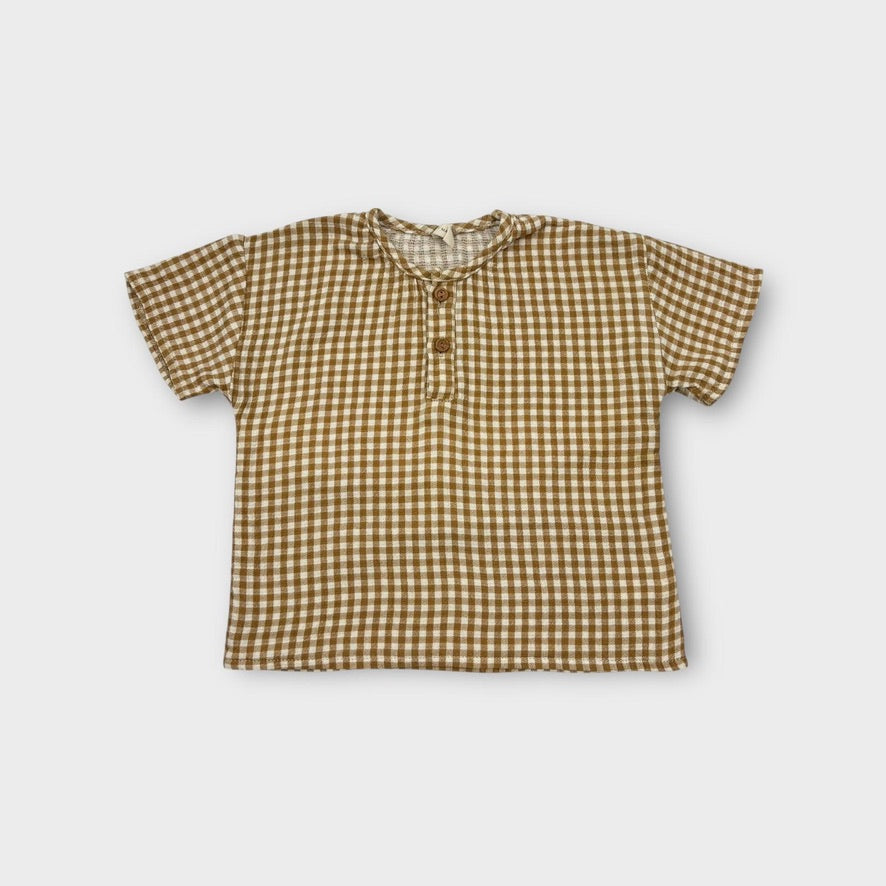 Qunicy Mae Gingham Top Size 2