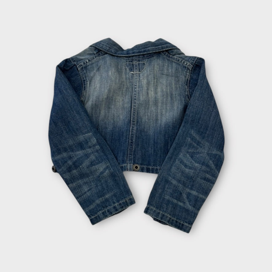 RL Cropped Denim Blazer, Size 4