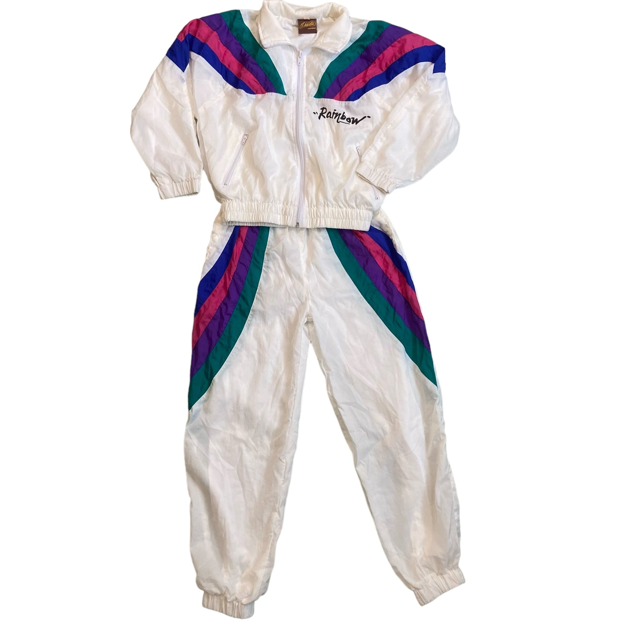 Vintage 90s Windbreaker Tracksuit, Size 7