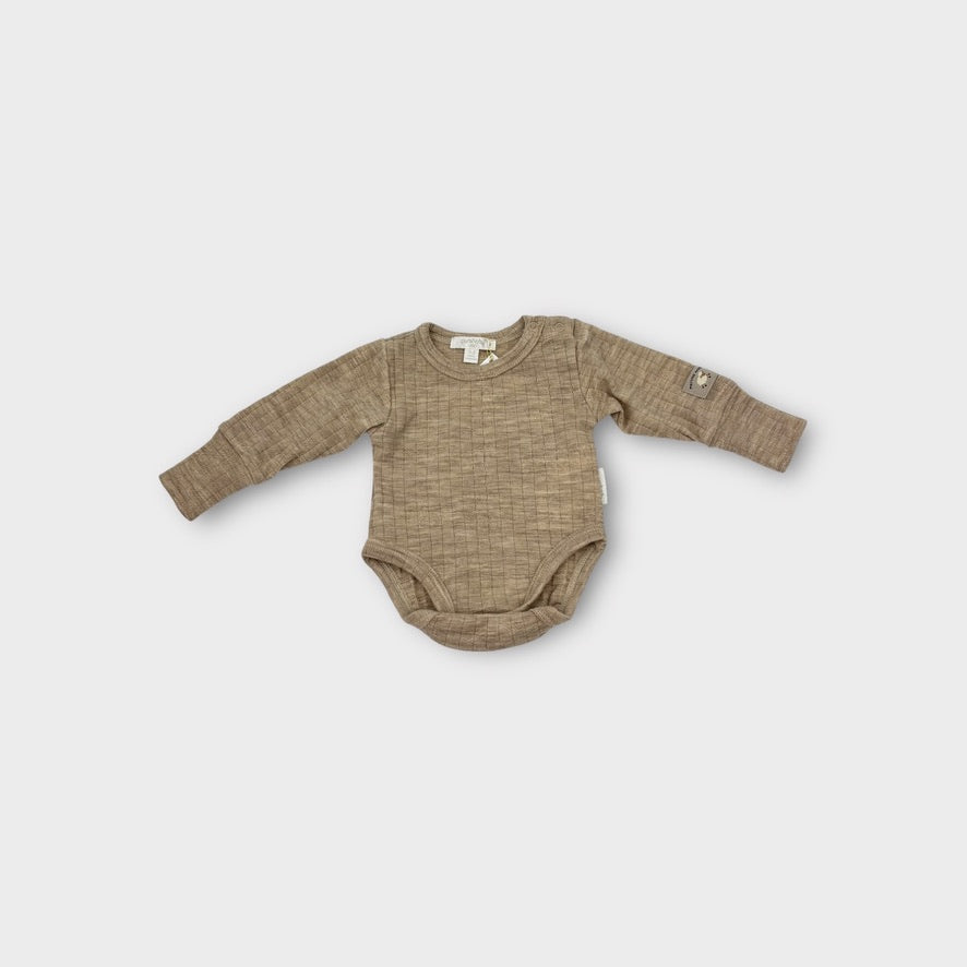 Purebaby Wool Bodysuit and Legging Set, Size 000