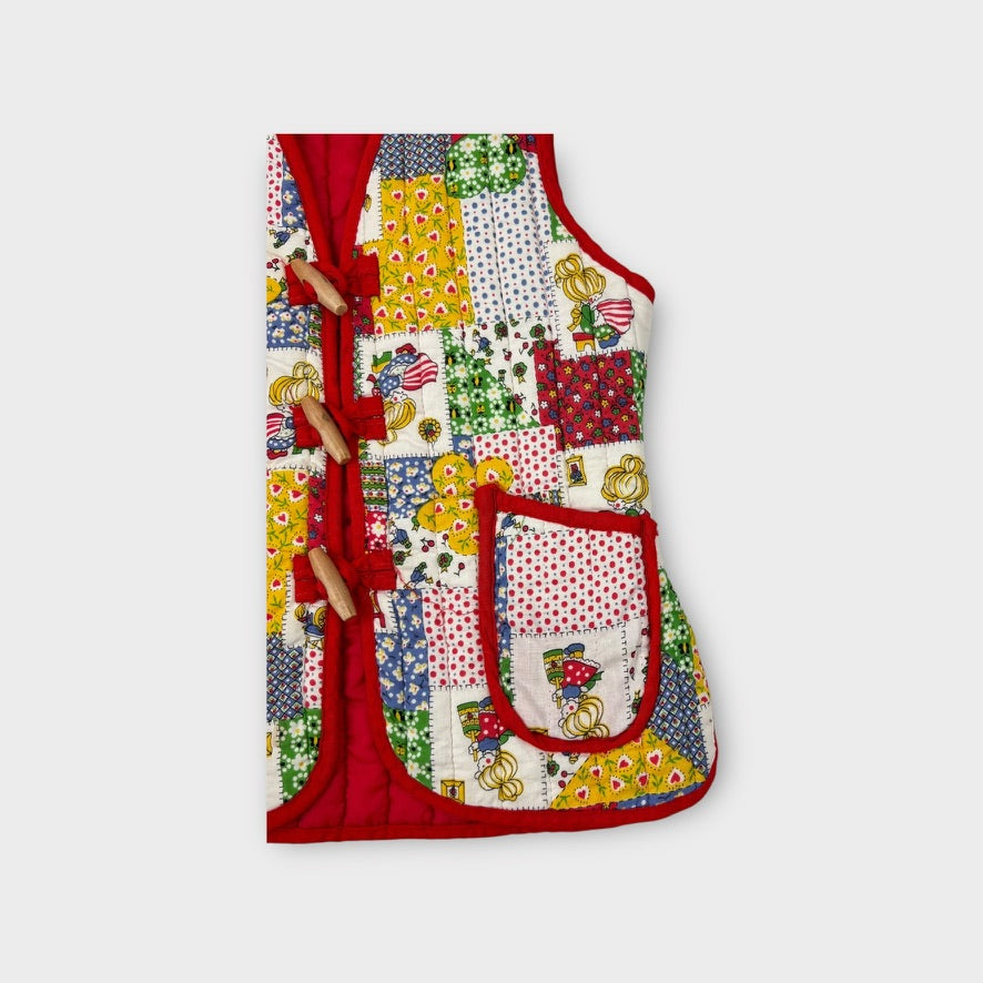 Retro Patchwork Vest, Size 4