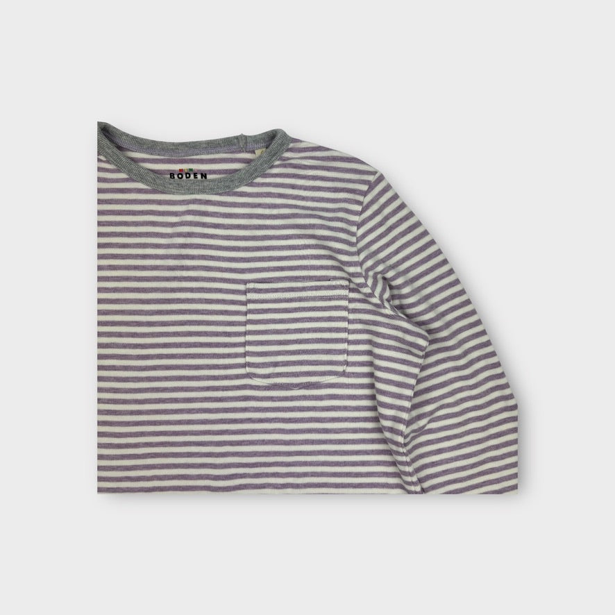 Mini Boden Striped Long Sleeve Top, Size 9