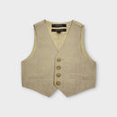 Nordstrom Linen Waistcoat Vest, Size 2