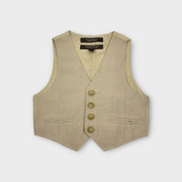 Nordstrom Linen Waistcoat Vest, Size 2