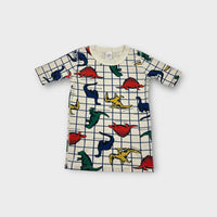 Hanna Andersson Dinosaur Grid Top, Size 10