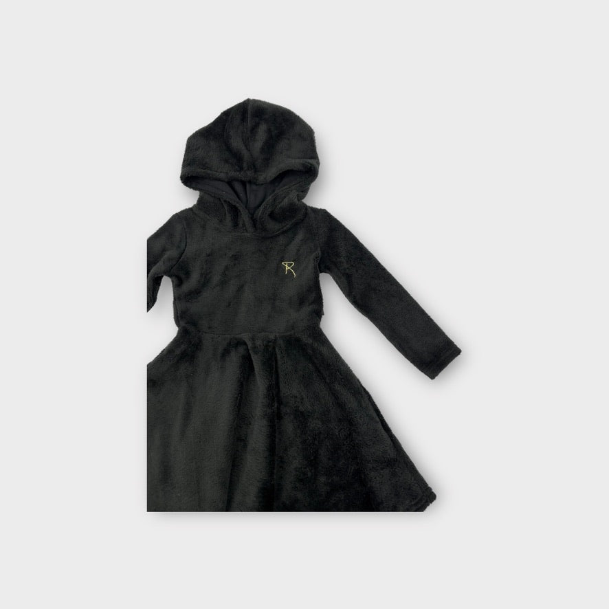 Rock Your Kid Fluffy Hooded Dress, Size 2