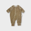 Purebaby Velour Onesie, Size NB