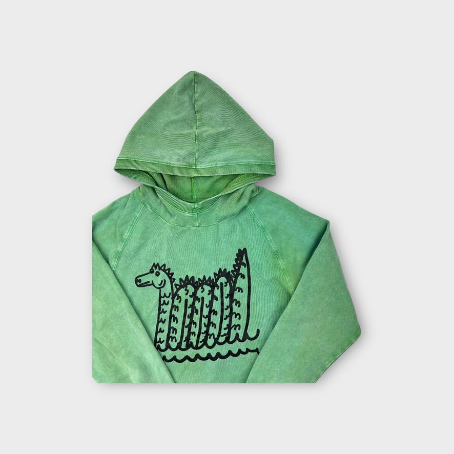 Minti Melbourne Green Hoodie, Size 10