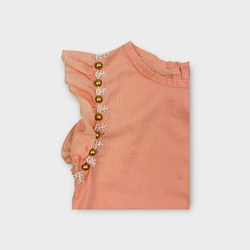 Bella + Lace Beaded Top, Size 1