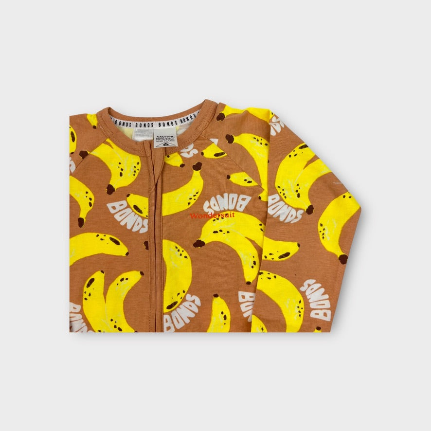 Bonds Wondersuit Banana Onesie, Size 3