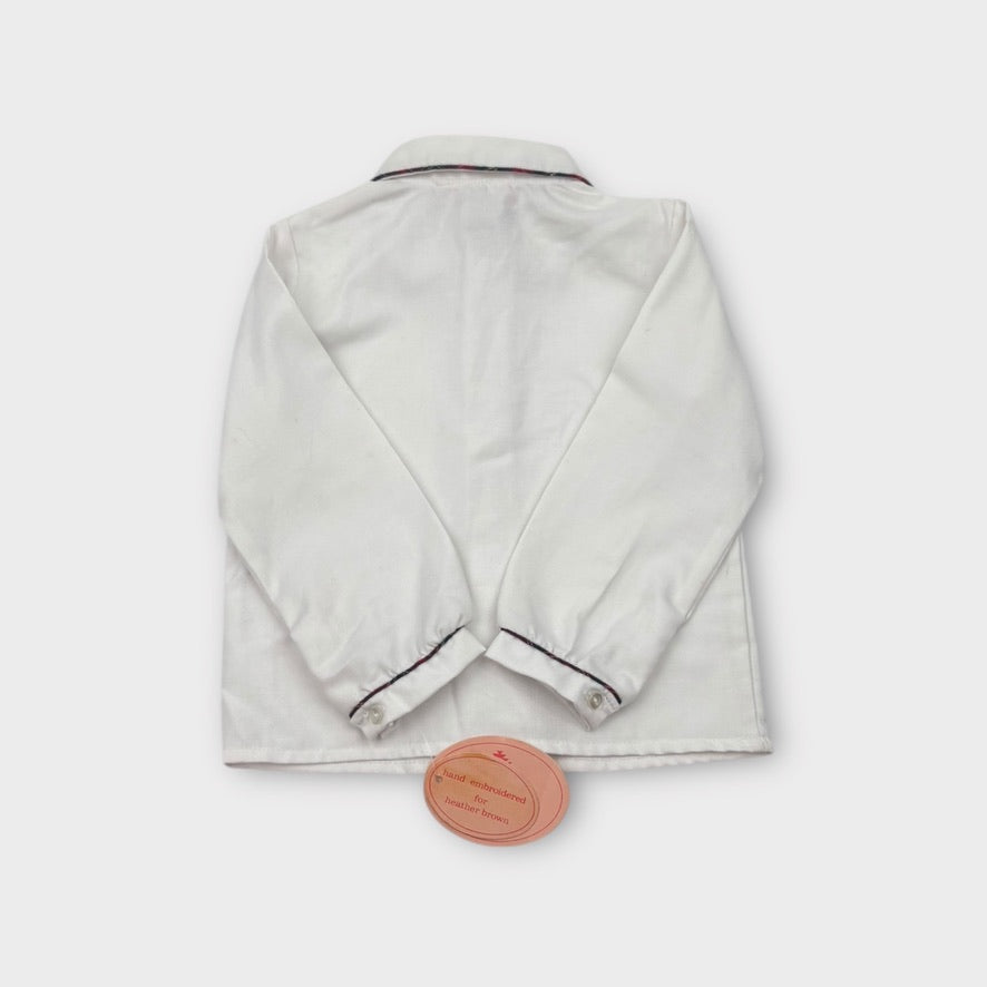 Vintage Heather Brown Christmas Shirt, Size 18M