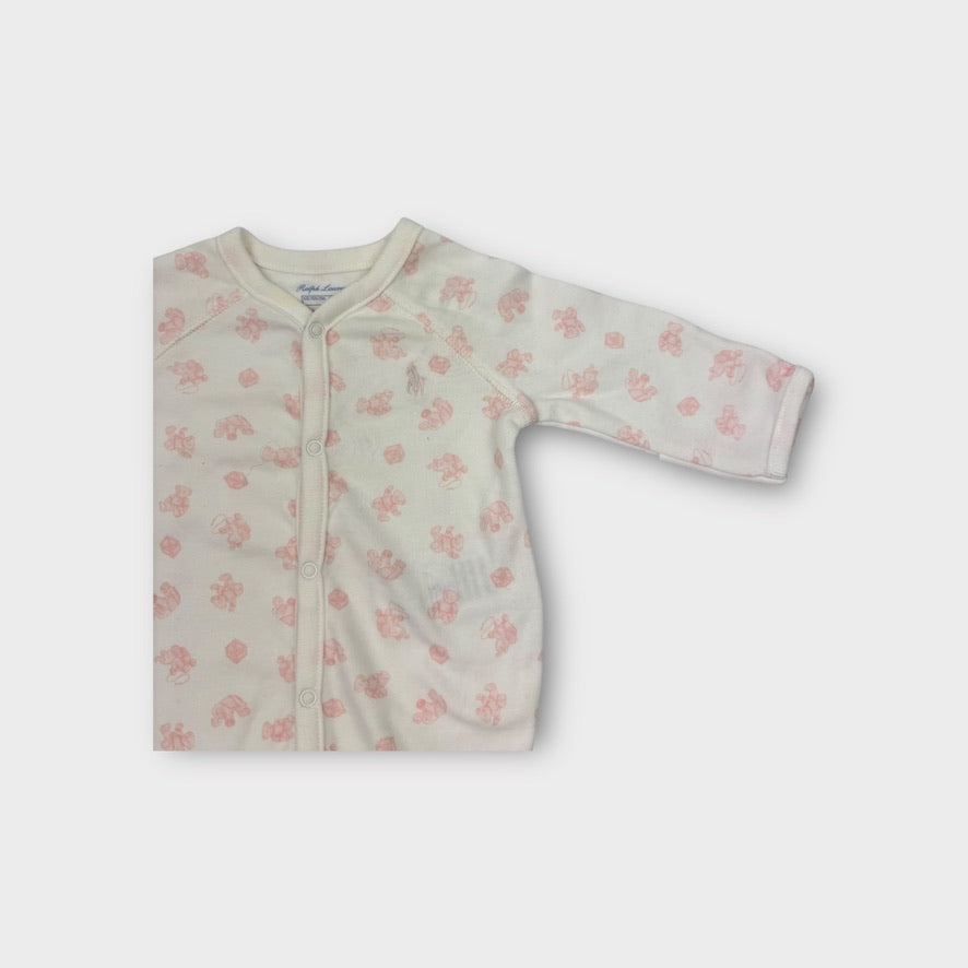 Ralph Lauren Teddy Onesie, Size NB
