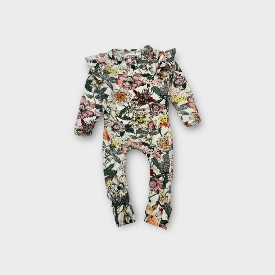 Snuggle Hunny Floral Onesie, Size 000