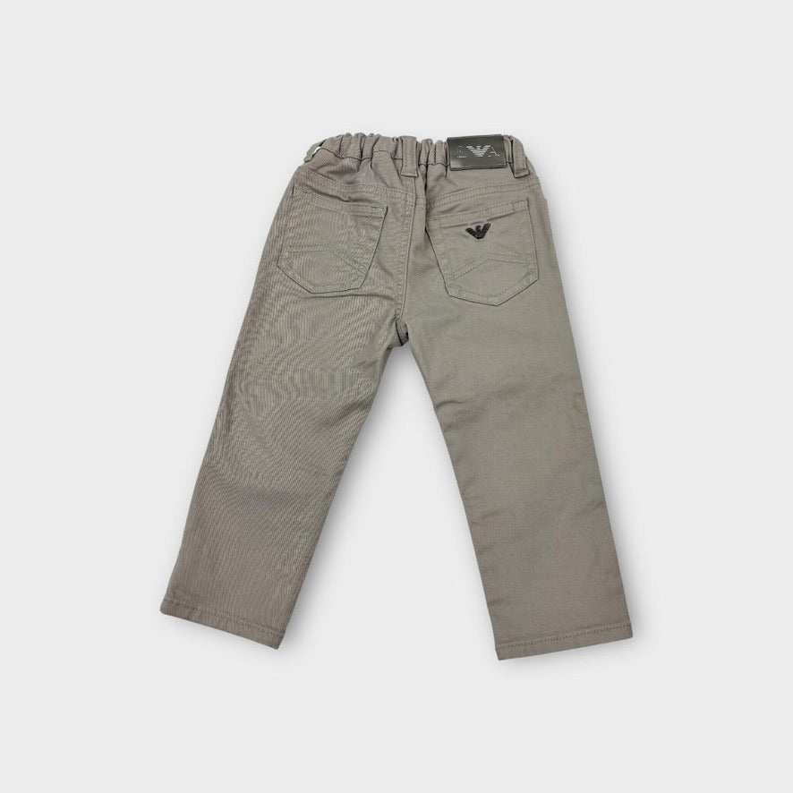 Emporio Armani Grey Chino Pants, Size 1