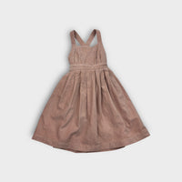 Feather/Drum Velour Pinafore Dress, Size 6