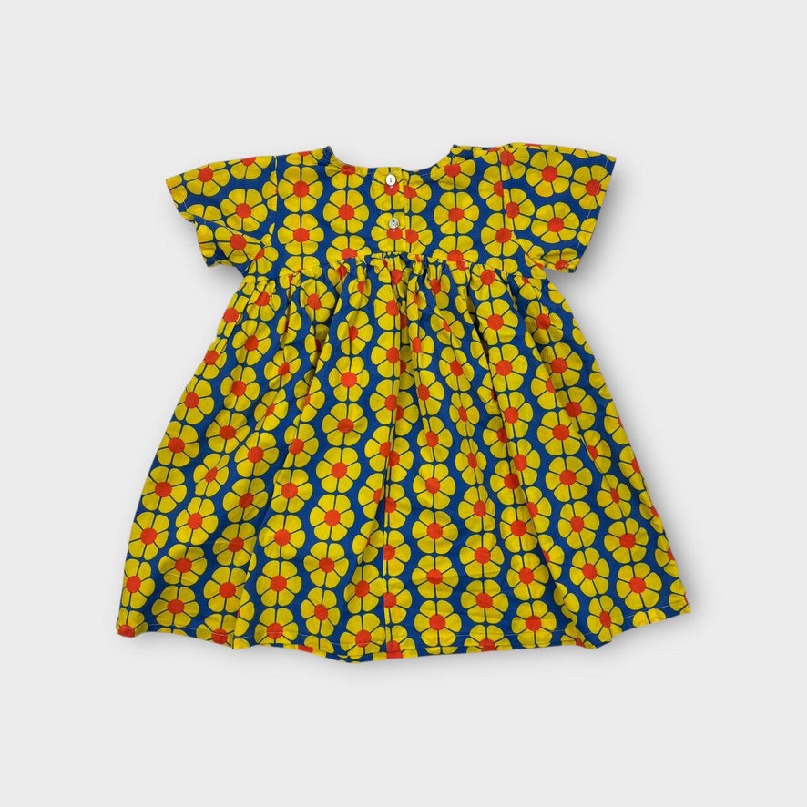 Daisy Print Dress, Size 3-4