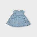 Poney Collection Blue Pleat Dress, Size 2